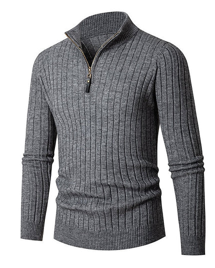Grant | Ribbed Quarter-Zip Jumper