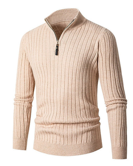 Grant | Ribbed Quarter-Zip Jumper