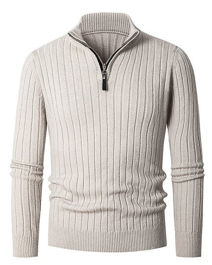 Grant | Ribbed Quarter-Zip Jumper