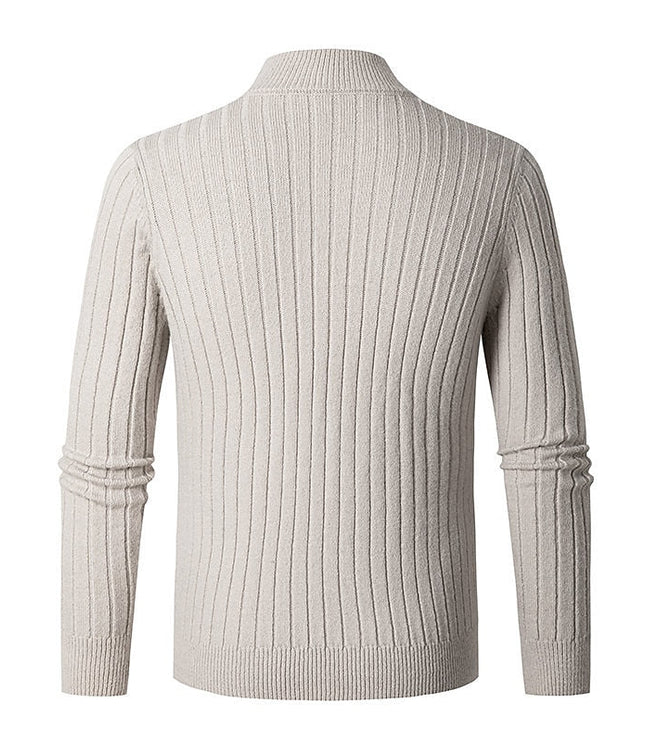 Grant | Ribbed Quarter-Zip Jumper