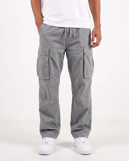 Men's Relaxed Cargo Trousers with Flap Pockets