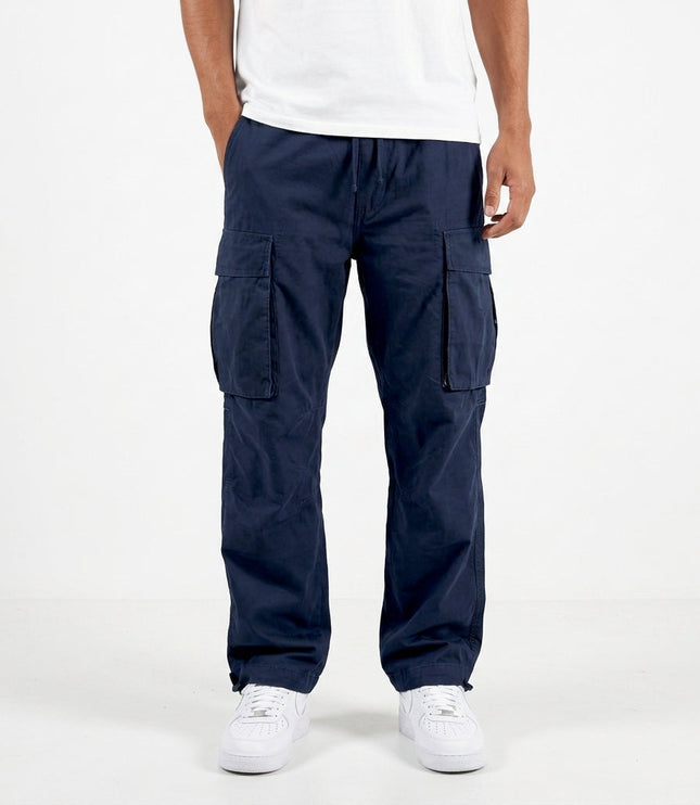 Men's Relaxed Cargo Trousers with Flap Pockets