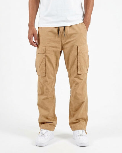 Men's Relaxed Cargo Trousers with Flap Pockets