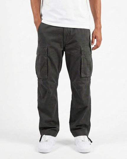 Men's Relaxed Cargo Trousers with Flap Pockets