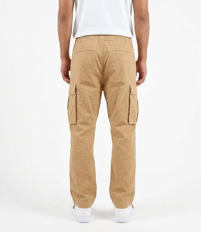 Men's Relaxed Cargo Trousers with Flap Pockets