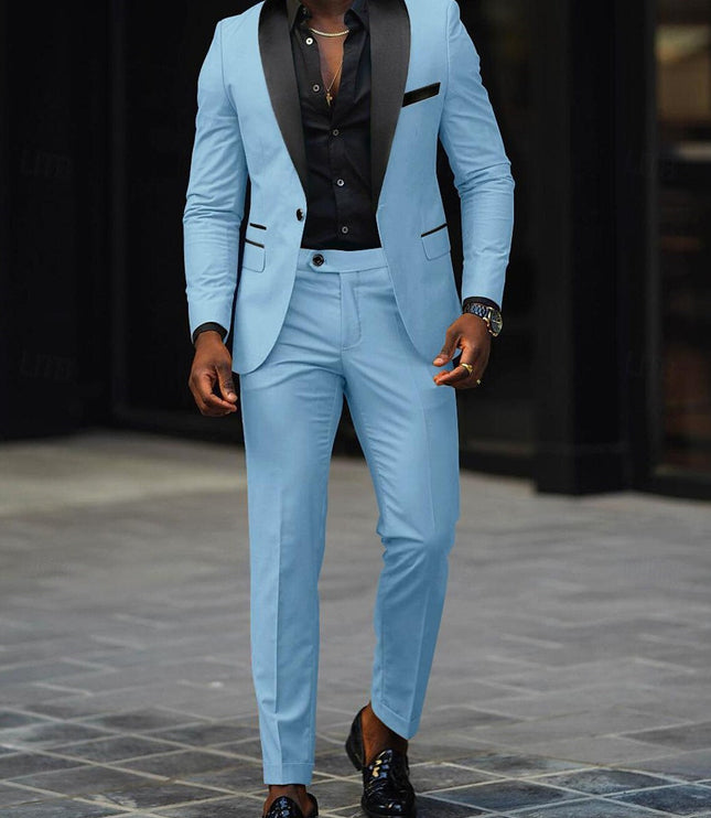 Men's Formal Single Breasted One Button Suit - product image 16
