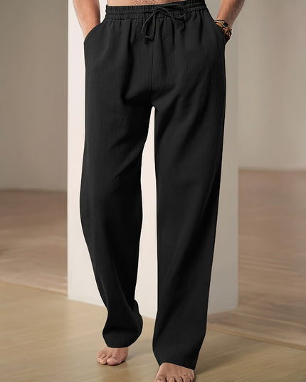 Pantalon Décontracté à Taille Élastique pour Homme avec Cordon de Serrage | Idéal pour les Voyages et les Activités Quotidiennes