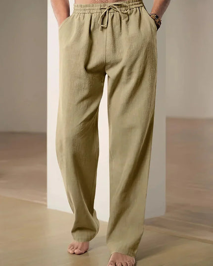 Pantalon Décontracté à Taille Élastique pour Homme avec Cordon de Serrage | Idéal pour les Voyages et les Activités Quotidiennes