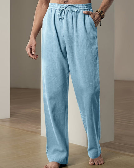 Pantalon Décontracté à Taille Élastique pour Homme avec Cordon de Serrage | Idéal pour les Voyages et les Activités Quotidiennes