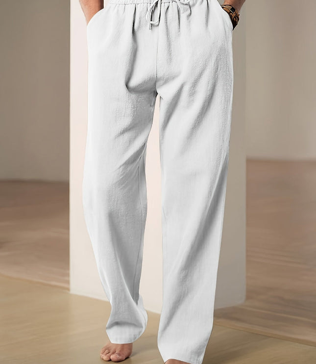 Pantalon Décontracté à Taille Élastique pour Homme avec Cordon de Serrage | Idéal pour les Voyages et les Activités Quotidiennes