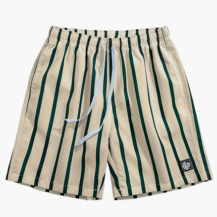 Bañador de hombre con rayas, secado rápido, cordón y bolsillos tipo boardshorts