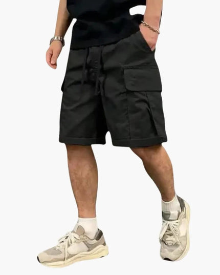 Short cargo longueur genou avec cordon pour homme, été