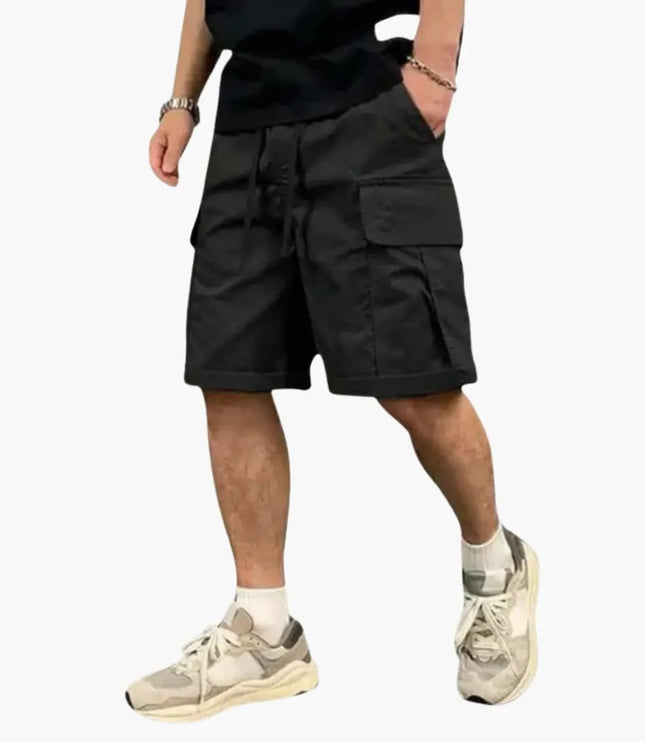 Short cargo longueur genou avec cordon pour homme, été