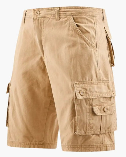 Pantalones cortos cargo hasta la rodilla con bolsillos para hombre de verano
