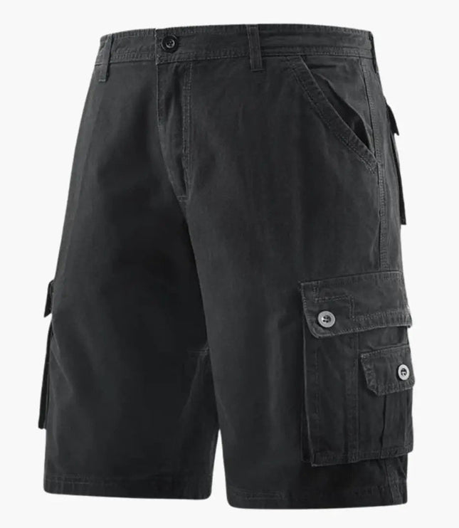 Pantalones cortos cargo hasta la rodilla con bolsillos para hombre de verano