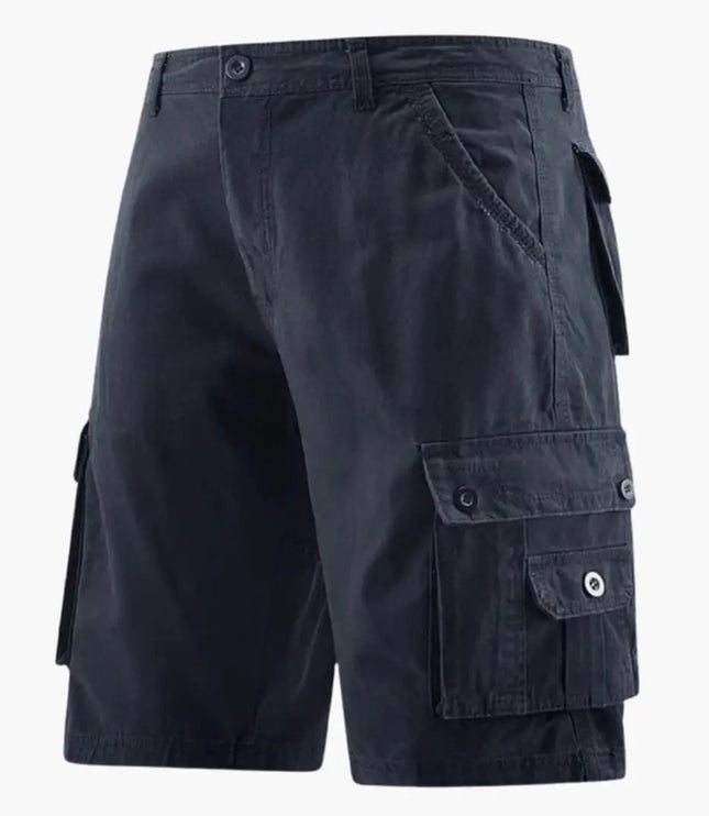Pantalones cortos cargo hasta la rodilla con bolsillos para hombre de verano
