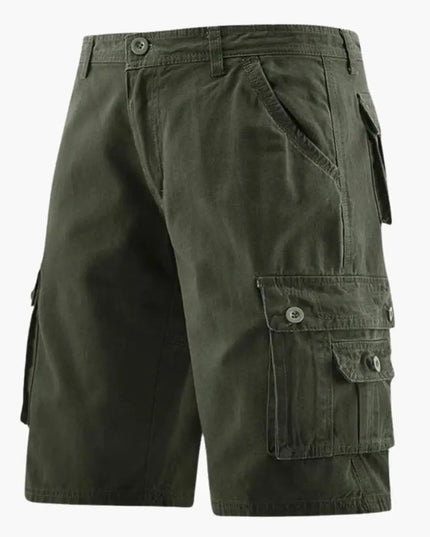 Pantalones cortos cargo hasta la rodilla con bolsillos para hombre de verano