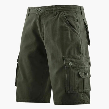 Pantalones cortos cargo hasta la rodilla con bolsillos para hombre de verano
