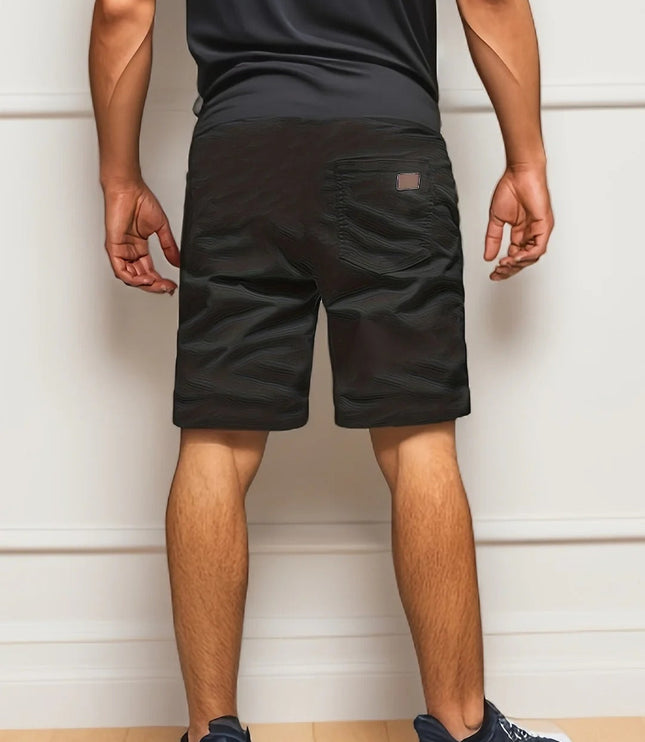 Shorts cargo d'été pour homme, taille élastique, multi-poches, coupe décontractée