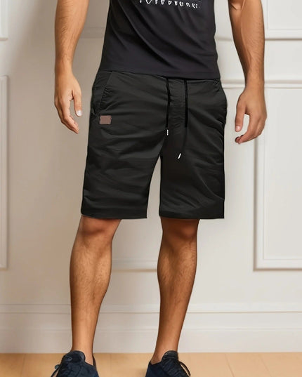 Shorts cargo d'été pour homme, taille élastique, multi-poches, coupe décontractée