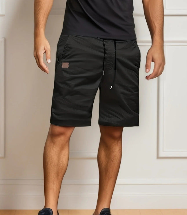 Shorts cargo d'été pour homme, taille élastique, multi-poches, coupe décontractée