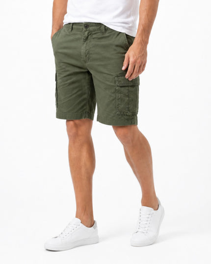 Shorts cargo d'été pour homme, coupe décontractée, multi-poches