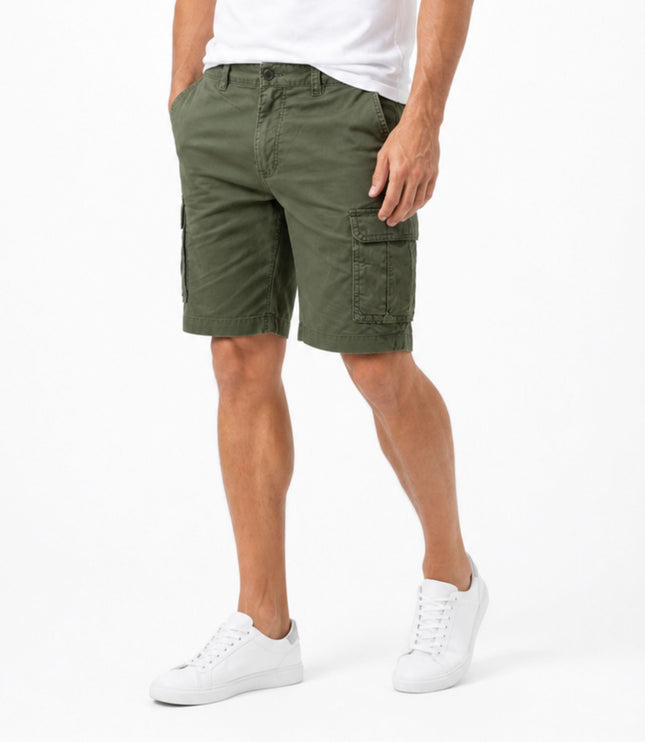 Shorts cargo d'été pour homme, coupe décontractée, multi-poches