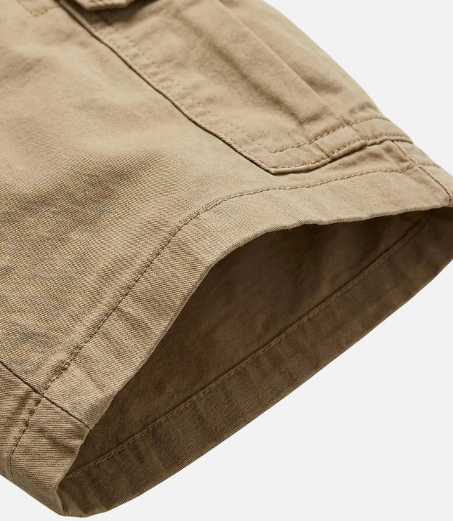 Shorts cargo d'été pour homme, coupe décontractée, multi-poches