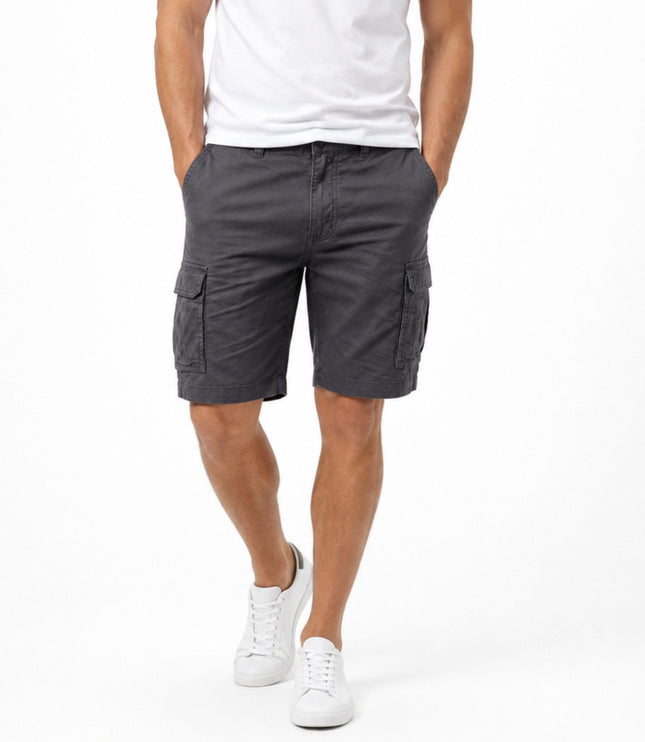 Shorts cargo d'été pour homme, coupe décontractée, multi-poches