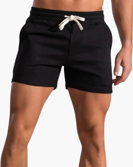Pantalones cortos casuales con cordón por encima de la rodilla para hombre de verano