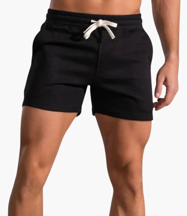 Pantalones cortos casuales con cordón por encima de la rodilla para hombre de verano