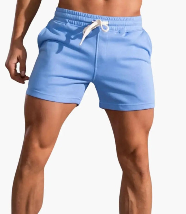 Pantalones cortos casuales con cordón por encima de la rodilla para hombre de verano