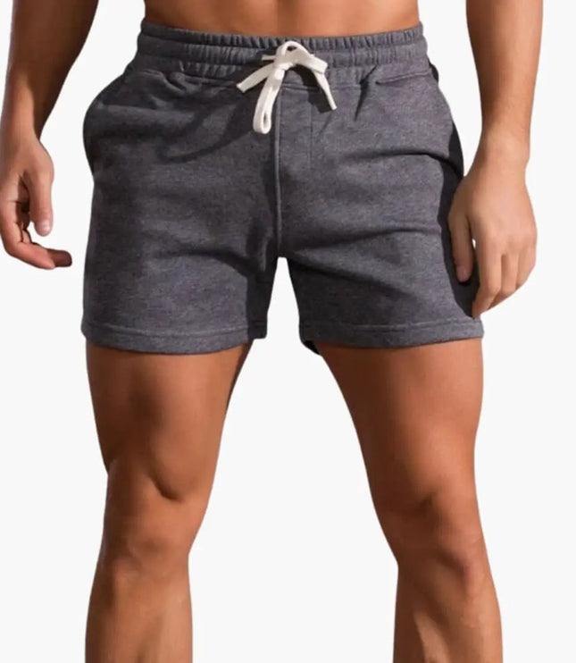 Pantalones cortos casuales con cordón por encima de la rodilla para hombre de verano