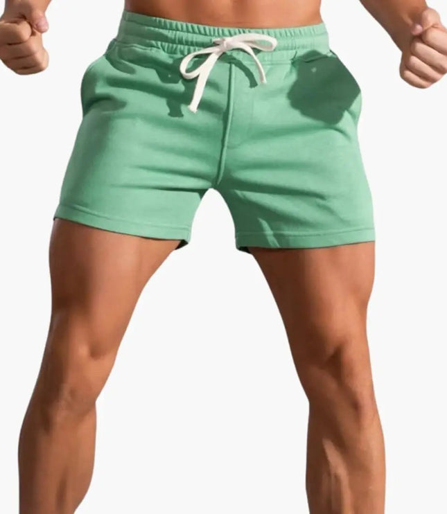 Pantalones cortos casuales con cordón por encima de la rodilla para hombre de verano