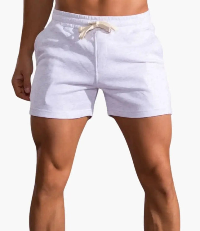 Pantalones cortos casuales con cordón por encima de la rodilla para hombre de verano