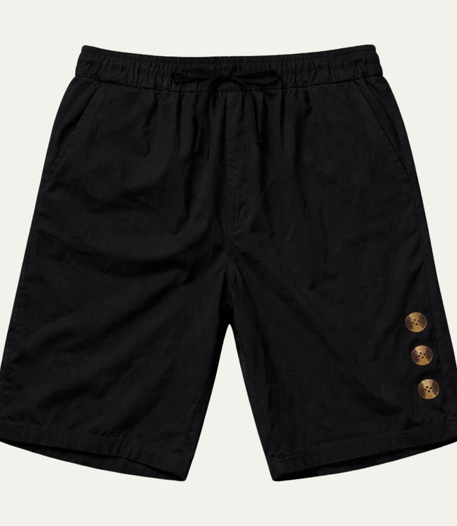 Shorts décontractés d'été pour homme avec cordon de serrage et détail bouton