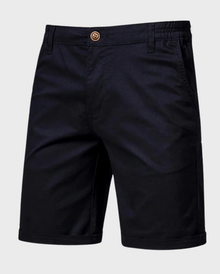 Shorts d'été décontractés ajustés avec poches, longueur genou pour hommes