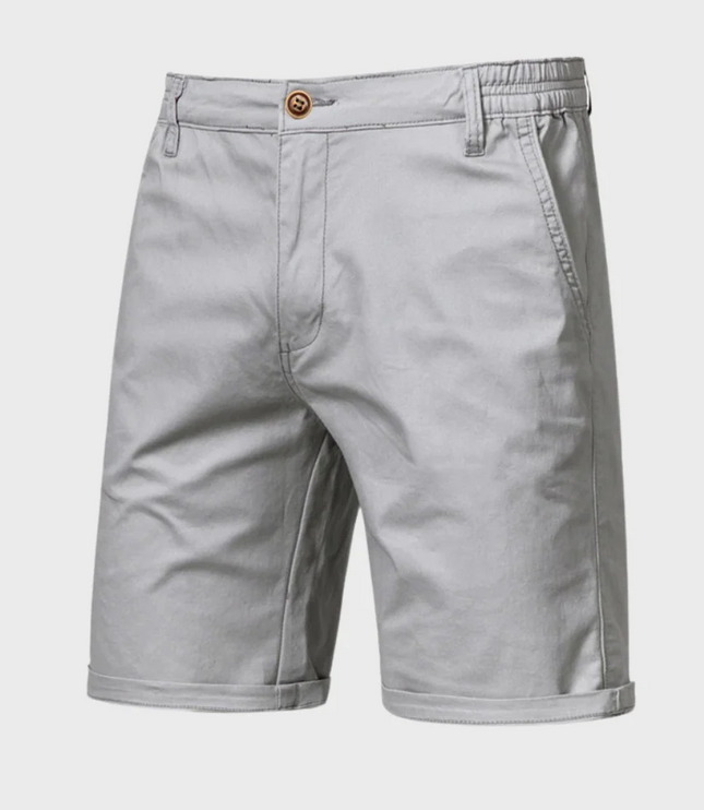 Shorts d'été décontractés ajustés avec poches, longueur genou pour hommes