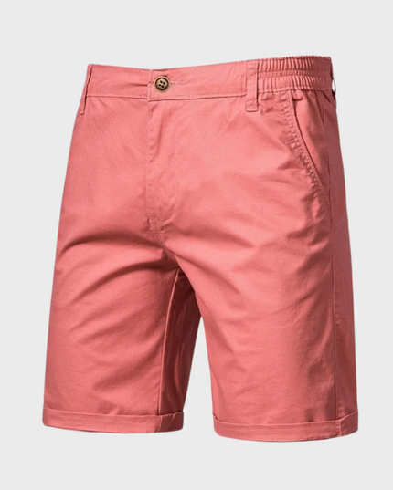 Shorts d'été décontractés ajustés avec poches, longueur genou pour hommes