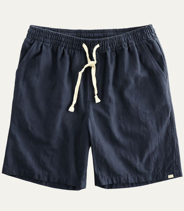 Shorts en lin d'été pour homme avec cordon de serrage, légers, plage décontractée