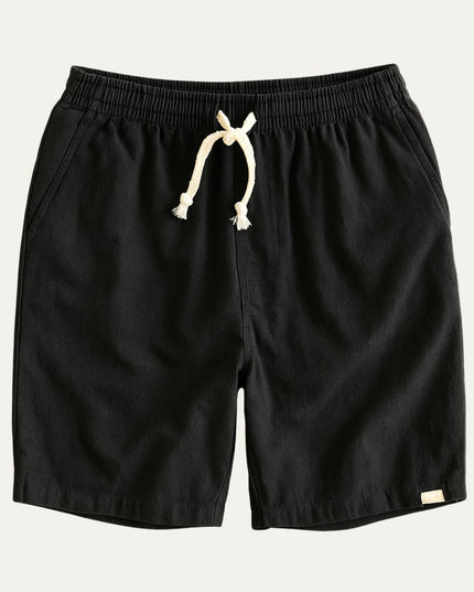 Shorts en lin d'été pour homme avec cordon de serrage, légers, plage décontractée