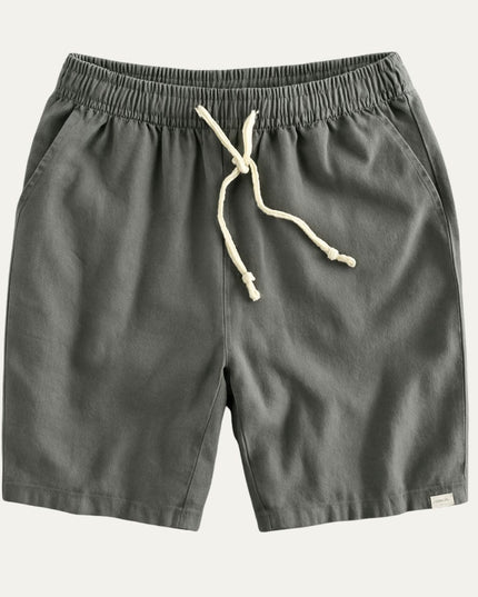 Shorts en lin d'été pour homme avec cordon de serrage, légers, plage décontractée