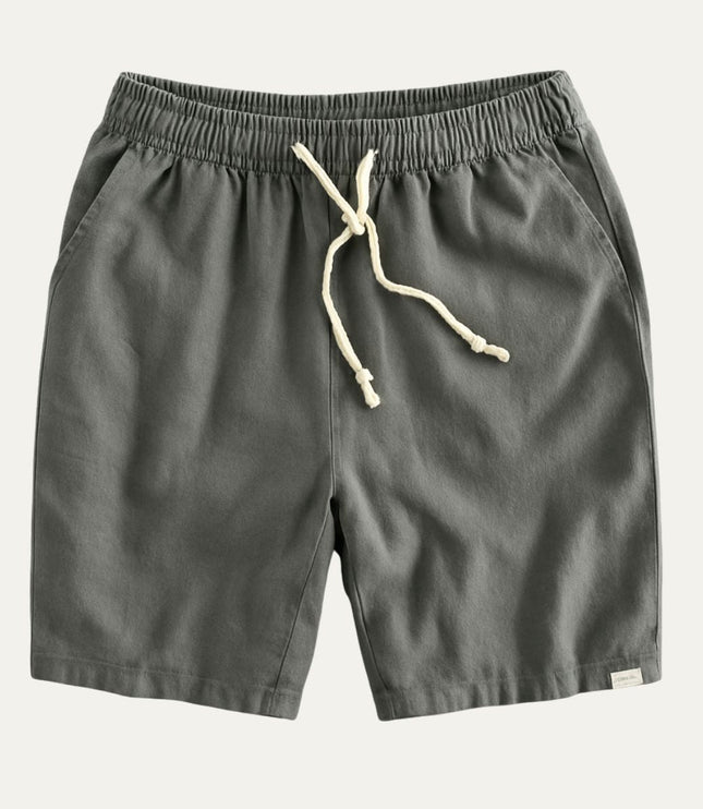 Shorts en lin d'été pour homme avec cordon de serrage, légers, plage décontractée