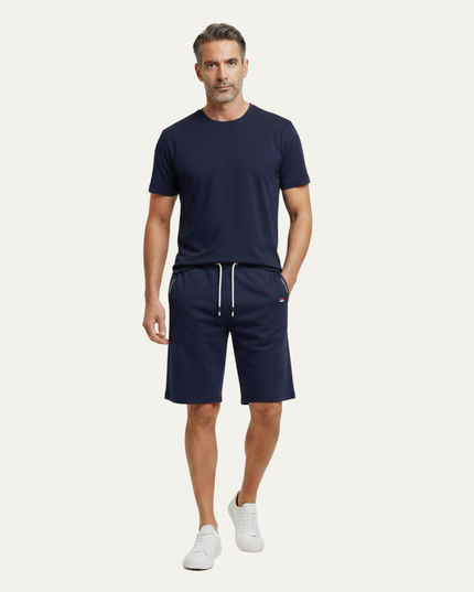 Shorts jogger d'été pour homme avec cordon de serrage et poches