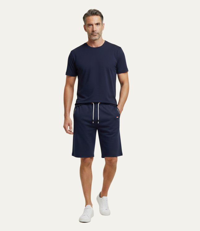 Shorts jogger d'été pour homme avec cordon de serrage et poches