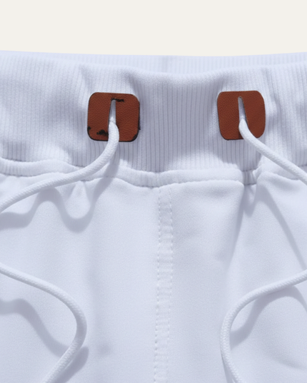 Shorts jogger d'été pour homme avec cordon de serrage et poches