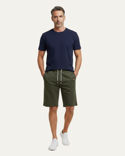 Shorts jogger d'été pour homme avec cordon de serrage et poches