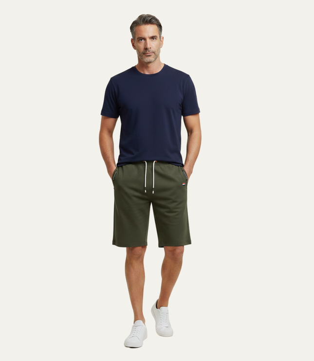 Shorts jogger d'été pour homme avec cordon de serrage et poches