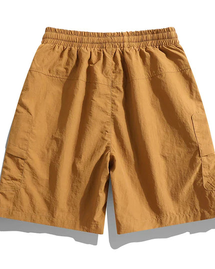 Short cargo léger avec taille élastique pour homme, été