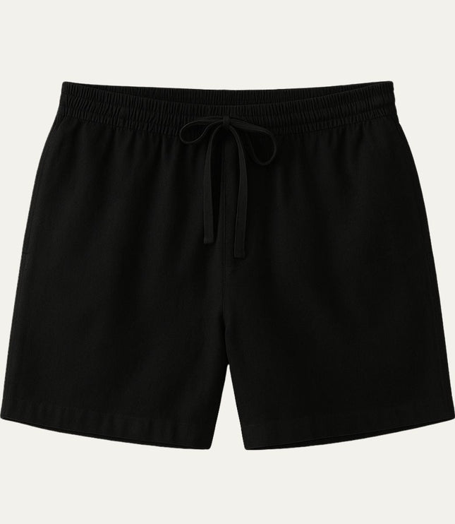 Shorts en lin d'été pour homme avec cordon de serrage, légers, plage décontractée